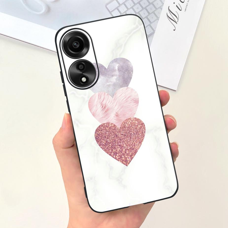 For Oppo A78 4G Case CPH2565 Cute Dinosaur Cartoon Painted Cover Soft Silicone Phone Case For Oppo A78 A 78 OppoA78 4G 5G Fundas