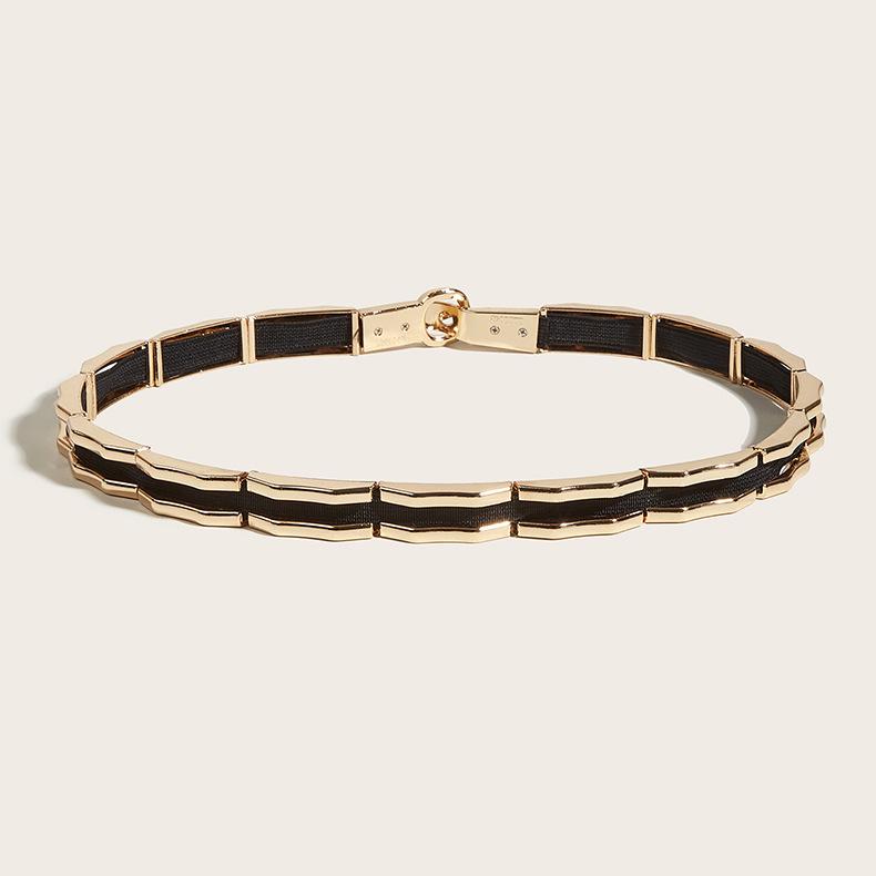 Ceinture Manteau Élastique Accessoires Décoratifs Robe Costume Sceau de Taille Femmes Automne Hiver Tendance Été Noir