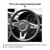 Hand-stitched Car-styling Interior Steering Wheel Microfiber Leather Cover Trim For Mazda MX-5 MX5 2016 2017 2018