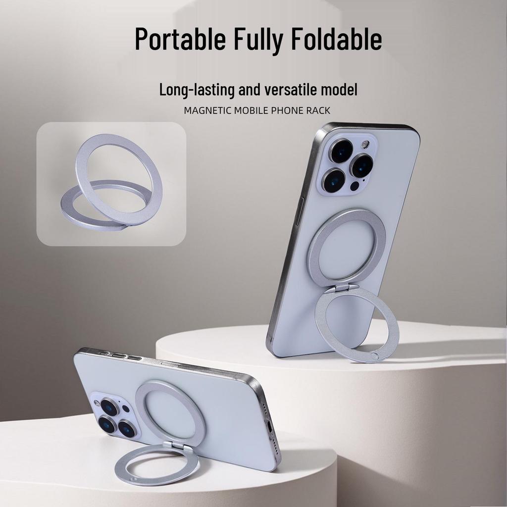 MagSafe Magnetic Folding Metal Desktop Stand: Multi-functional and Convenient