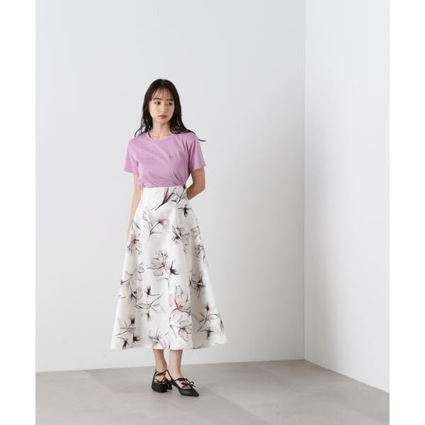 [JILL by JILL STUART] Overlap Flower Flare Skirt (Pre-order: Arrives mid-April - late April)