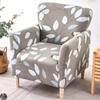 1PC Printing Tub Club Armchair Cover Stretch Sloping Arm Back Slipcover Soft Single Small Chair Seater Sofa Covers for Home Club