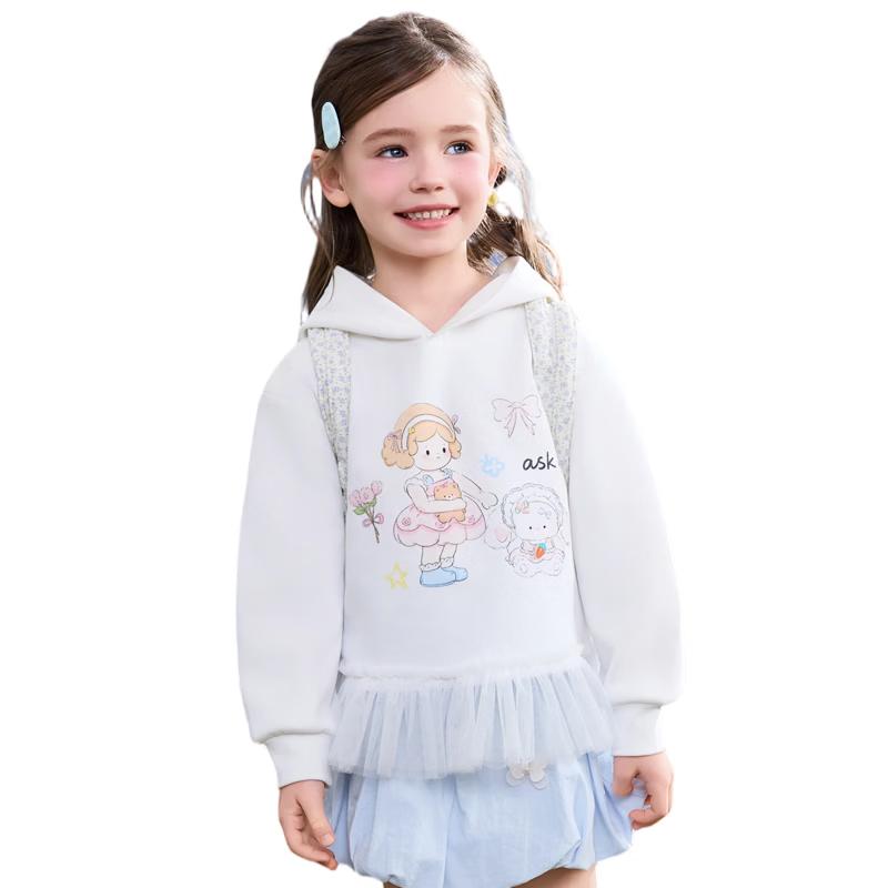 ASK JUNIOR Girls  Hooded Sweatshirt 110