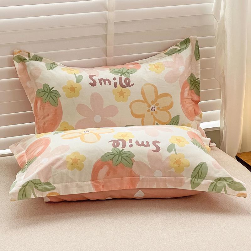 Set of Two Pure Cotton Pillowcases, 48x74cm - Pillow Core Covers [Pair Only]