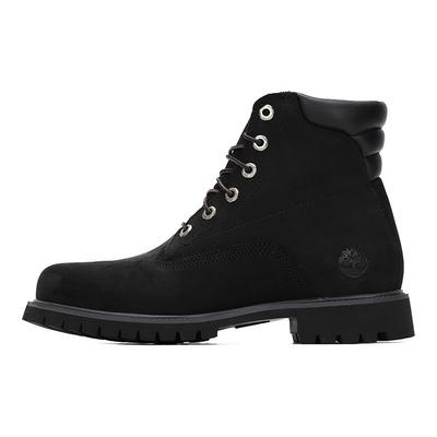 Genuine Leather Mid Calf Martin Boots Men Boots Black 6939R001