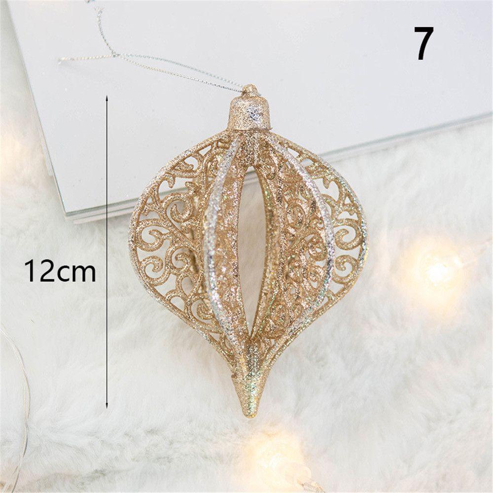 Gifts Flower Wreath Angel Xmas Tree Pendant Christmas Ornaments Snowflake Hangings Home Decorations