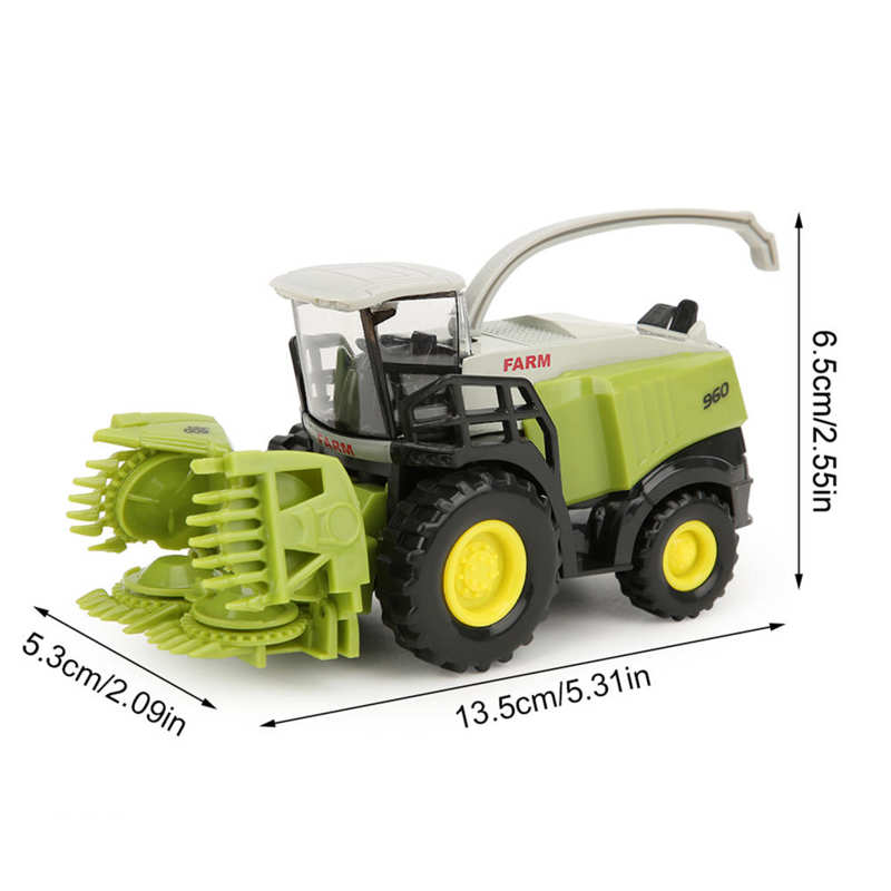 1/42 Simulation Harvester Alloy Farm Vehicle Model Toy Birthday Gift Party Favor Toy for Kids Children