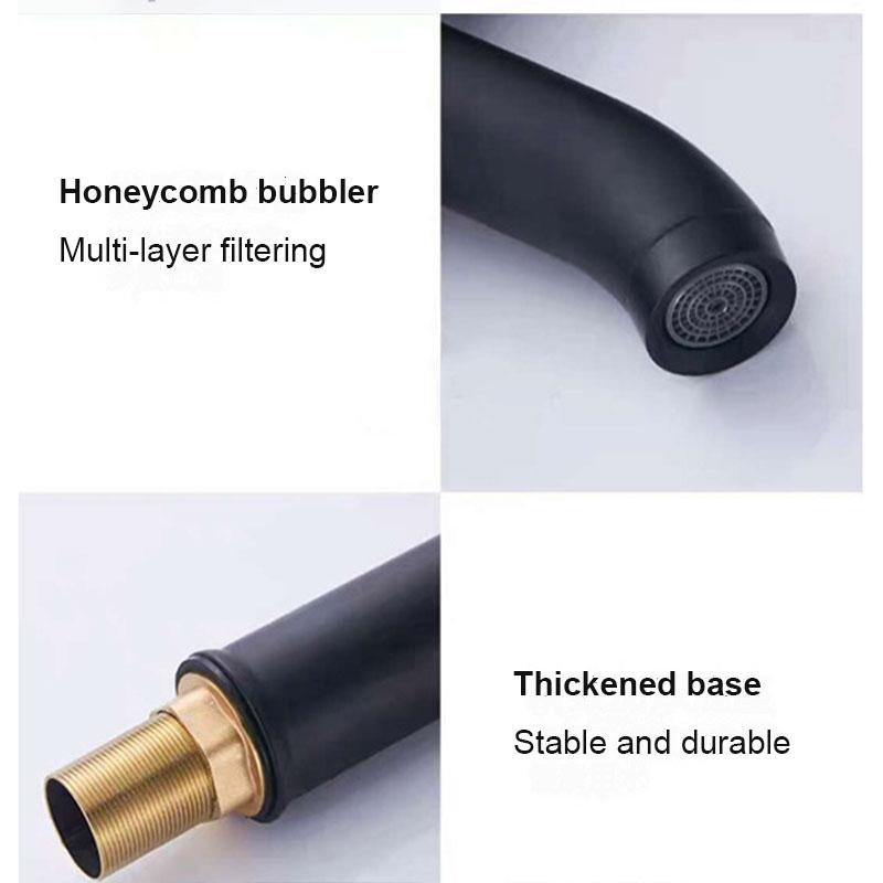 Basin Faucet Stainless Steel Bathroom Faucet Mixer Tap Hot Cold Water Basin Sink Tap Bathroom Faucet Tap