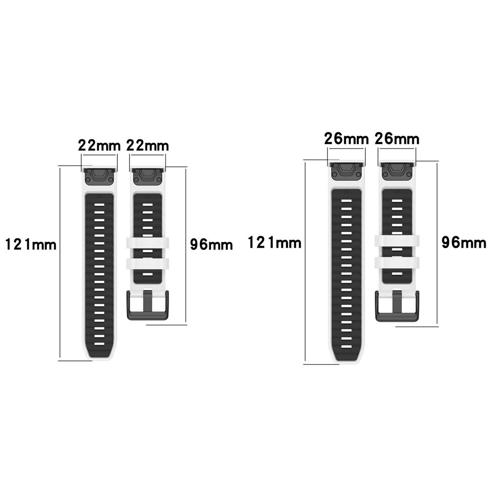 22mm 26mm Watch Band for Garmin Fenix 8/Fenix 6x 7x 5 E Silicone Sport bracelet correa for Garmin Forerunner Vivoactive 3 Strap