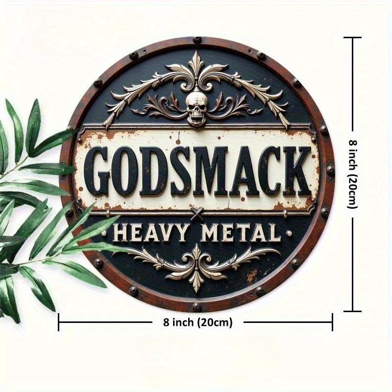 

2d Flat 20*20cm Circular Wooden Sign, God Heavy Wooden Logo, Suitable for Bedrooms, Kitchens, Restaurants and Bars, Ideal Choice for Home Decoration. 20*20cm