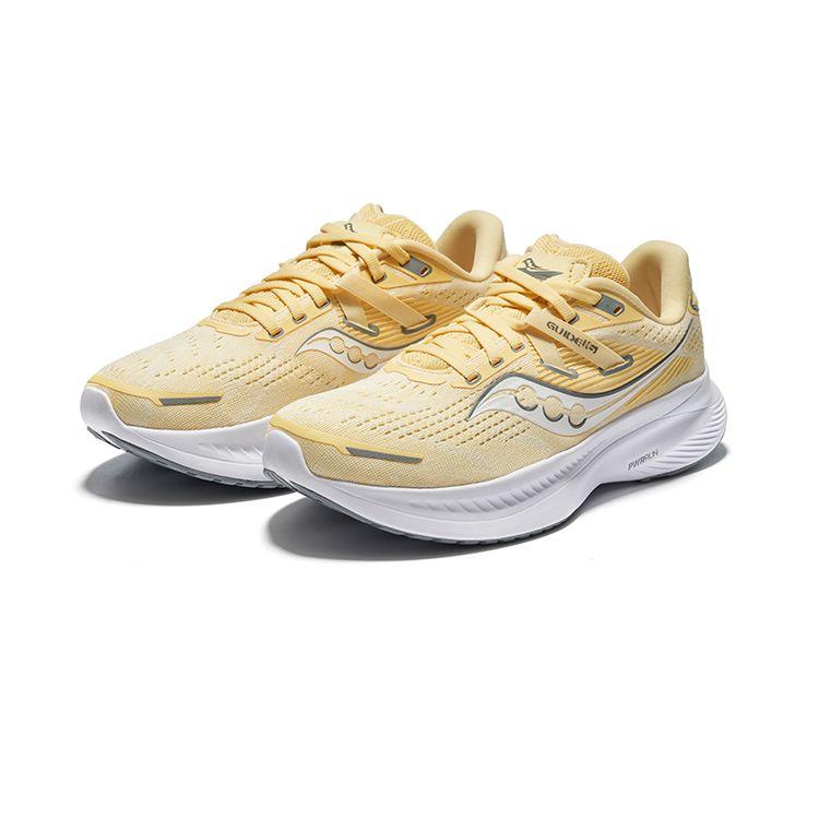 Saucony Guide 16 Casual Comfortable Non-Slip Shock Absorbing Low-Top Marathon Running Shoes Women sneaker Yellow S10810-34