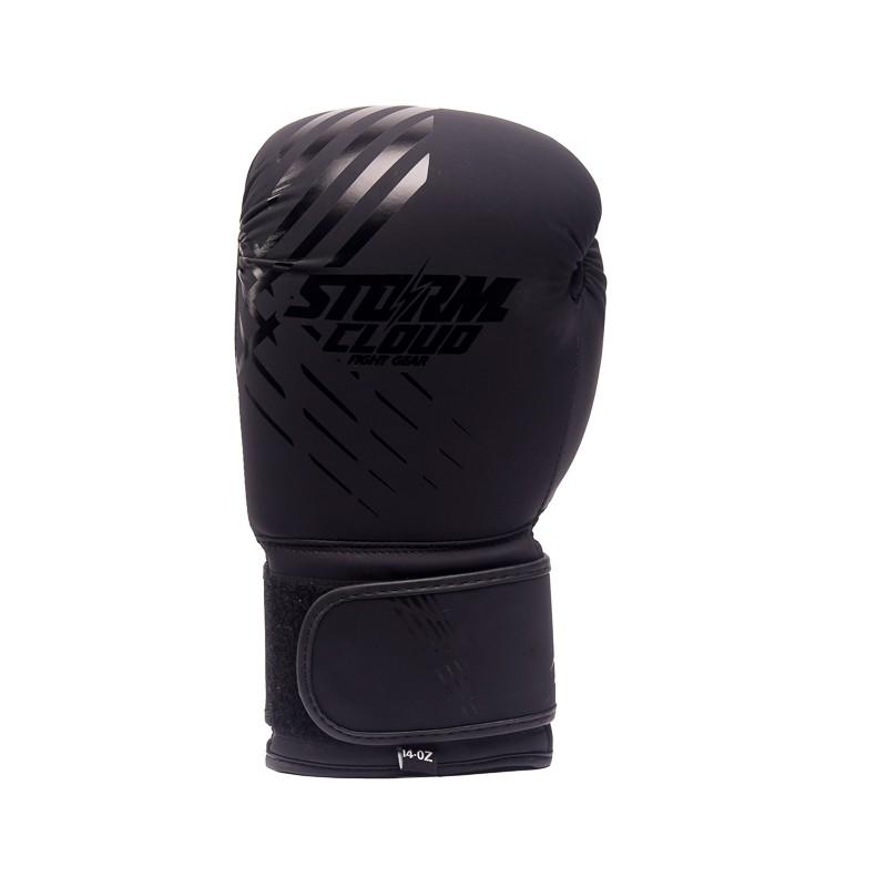 StormCloud Lynx Boxing Gloves Black/Black 8oz
