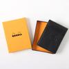 RHODIA Mini 3-Ring System Organizer (11x8cm, 11mm Ring Diameter, Goat Leather) Brion Orange cf11ogz02-or