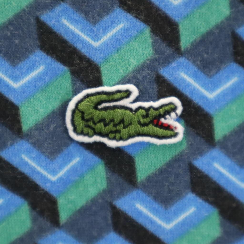 LACOSTE made in Japan Overall handle Short sleeve Polo shirt Special wing Men's Used