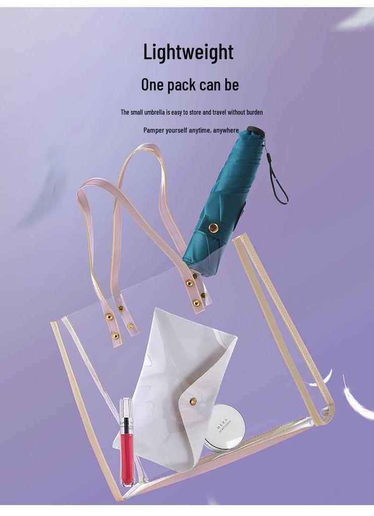 Custom Ultra-Lightweight Rain and Sun Umbrella - Portable Sunshade for All Weather