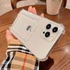 Shockproof Clear Card Bag Phone Case For Iphone 14 13 11 12 Pro Max 13pro Xr Xs Max X 7 8 Plus 11 Transparent Soft Bumper Cover