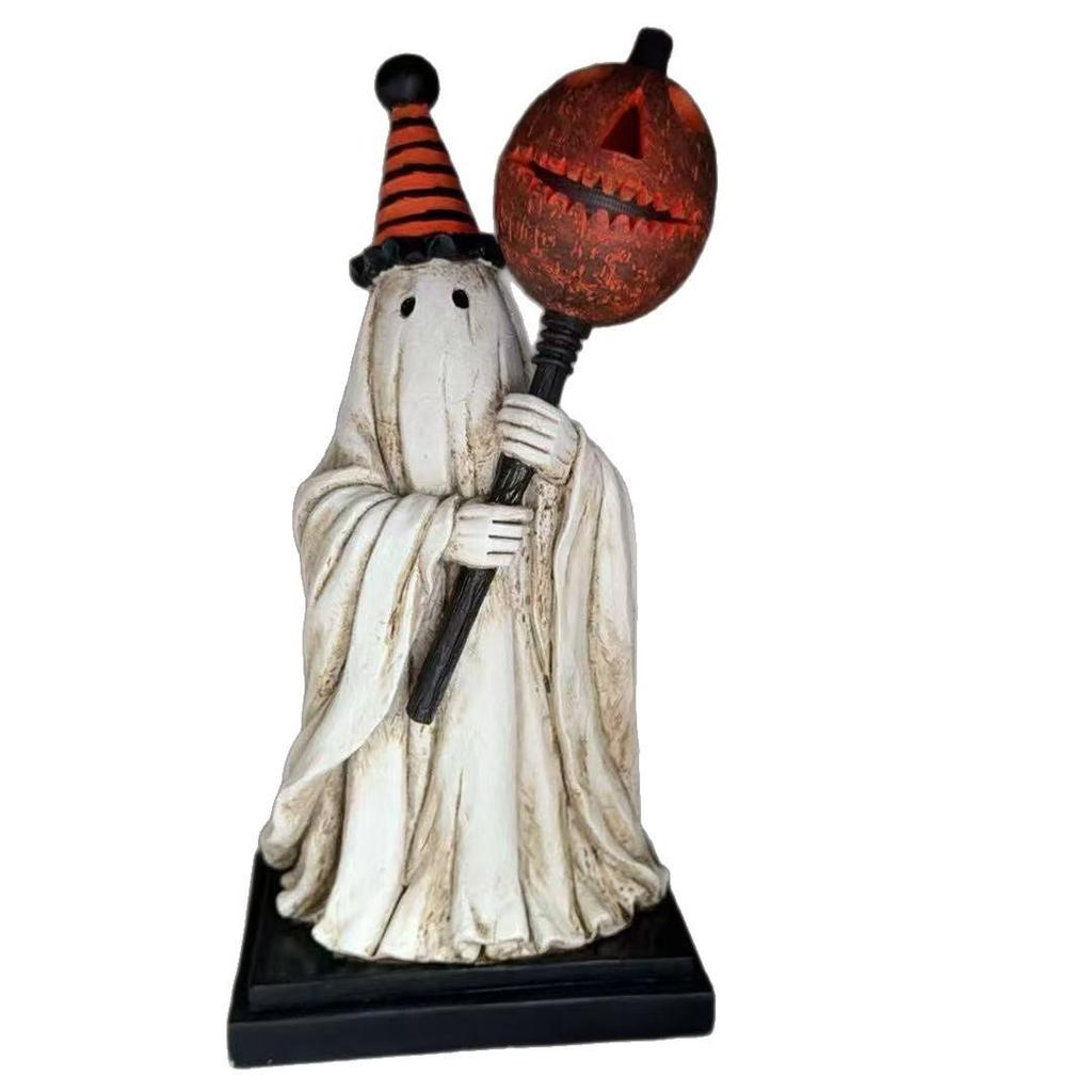 Grenzüberschreitende leuchtende Kürbis-Geist-Stab-Statue