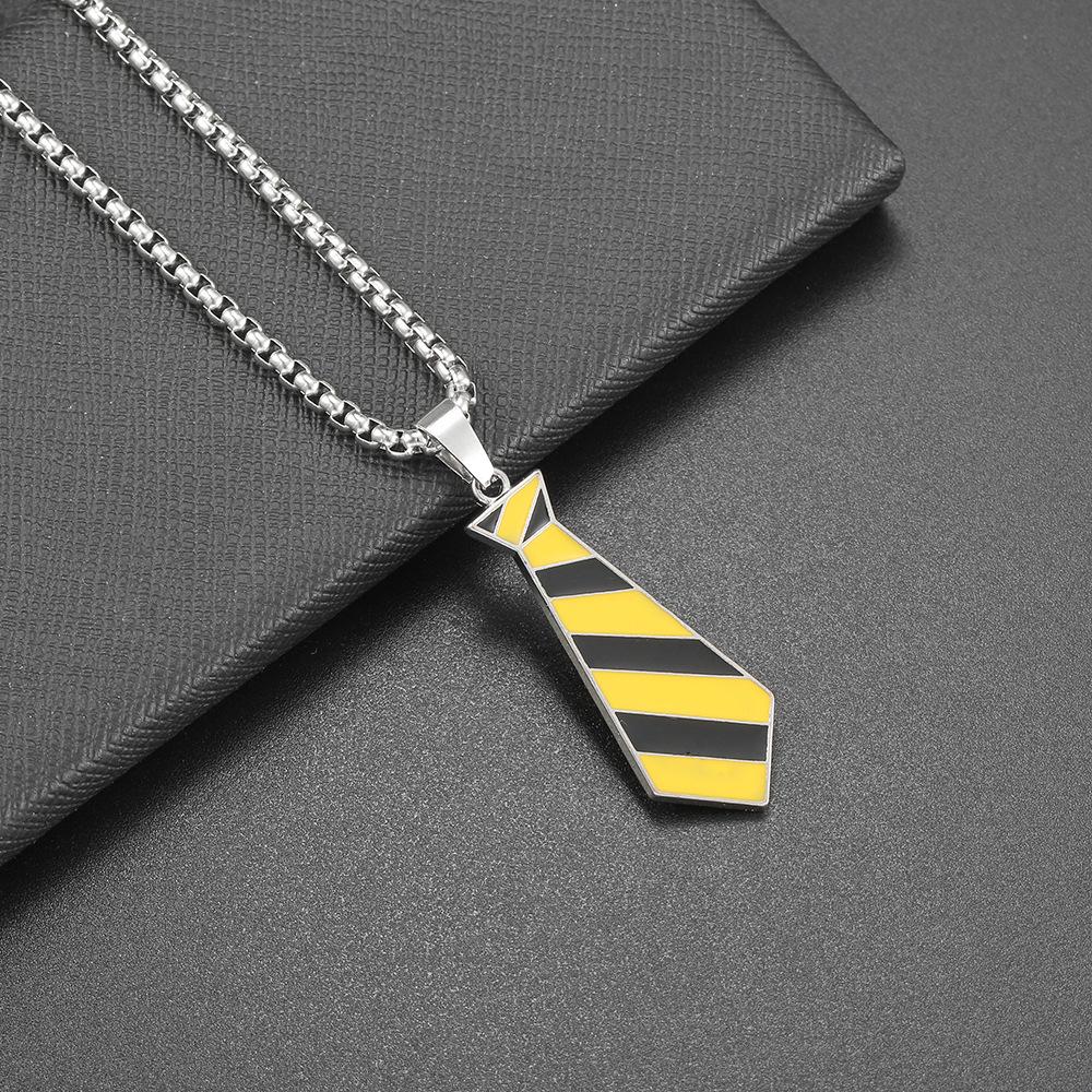 Hip Hop Necklace Men'S Titanium Steel Cartoon Men'S And Women'S Tide Pendant Personalized Street Couple Pendant Accessories