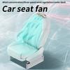 Car Back Cooling Fan Car Headrest Air Fan 3 Speeds Adjustable Quiet Ventilation Fan Car Interior Accessories