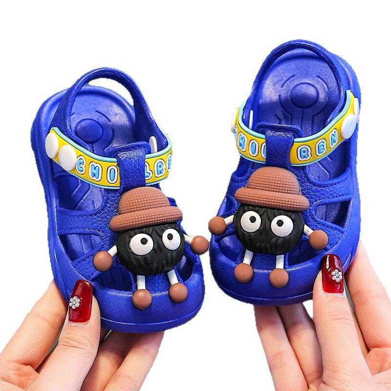 New Summer Korean Style Non-Slip Soft Sole Waterproof Sandals for Boys & Girls (Ages 2-3)