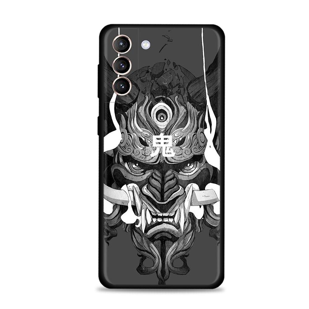 

Чехол для Samsung Galaxy S22 S21 S20 Ultra FE S10 S9 S8 Plus S10e Note 20Ultra 10Plus, чехол Funda Japan Samurai Oni Mask Shell Samsung S9 Plus