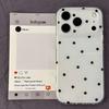 Simple Full Screen Black Polka Dots for Apple 11Pro Mobile Phone Case iPhone11/11/11 White IMD Fine Hole