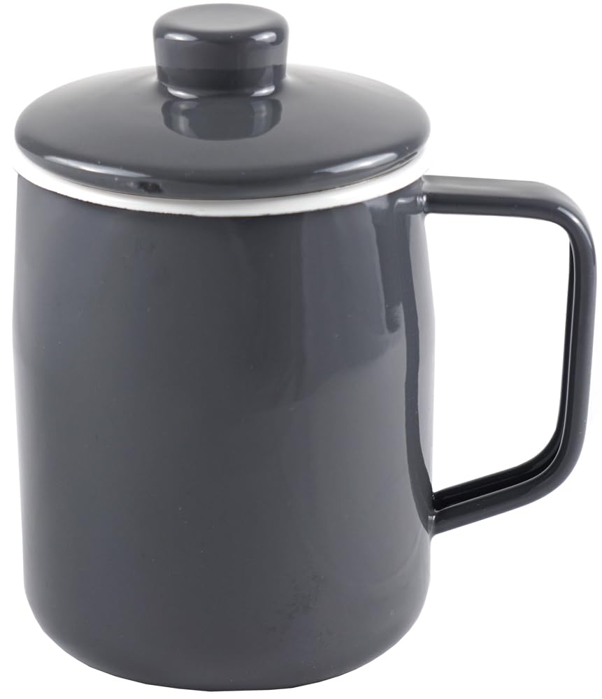 

[Эксклюзив для Amazon.co.jp] Эмалированный масляный горшок Fuji, 1,0 л, Холодный серый, Filto AMZ-1.0L.CG