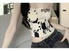 Design-Inspired Off-Shoulder Halter Crop Top - Summer New Arrival
