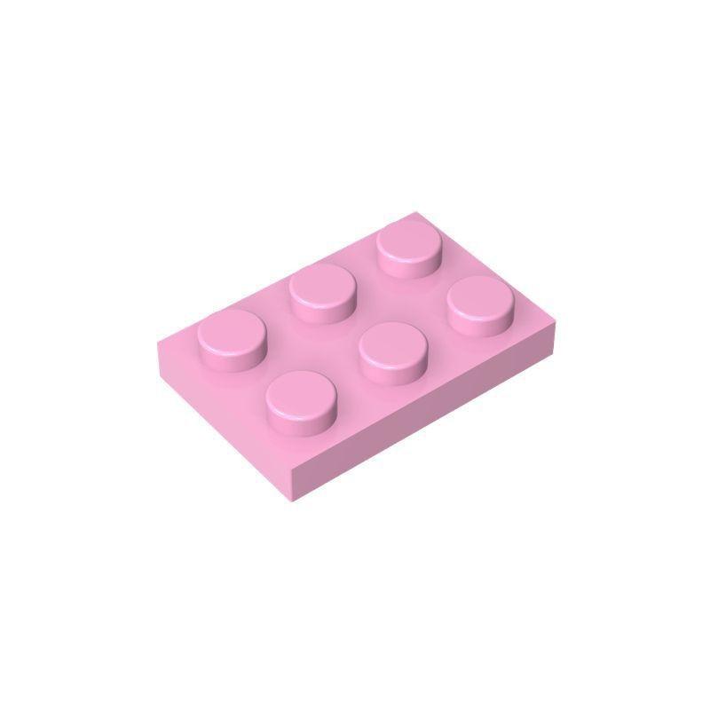 Small Particle Assembly Diy Building Block Bulk Accessories, Compatible Building Block 3021 Parts 2X3 Low Brick Board 6 Hole Sheet