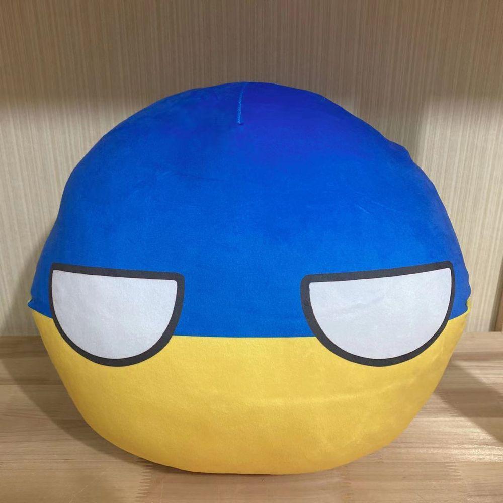 Decorazioni per Borsa Giocattolo Country Ball Portachiavi Peluche Polandball Portachiavi Ciondolo Peluche Country Ball