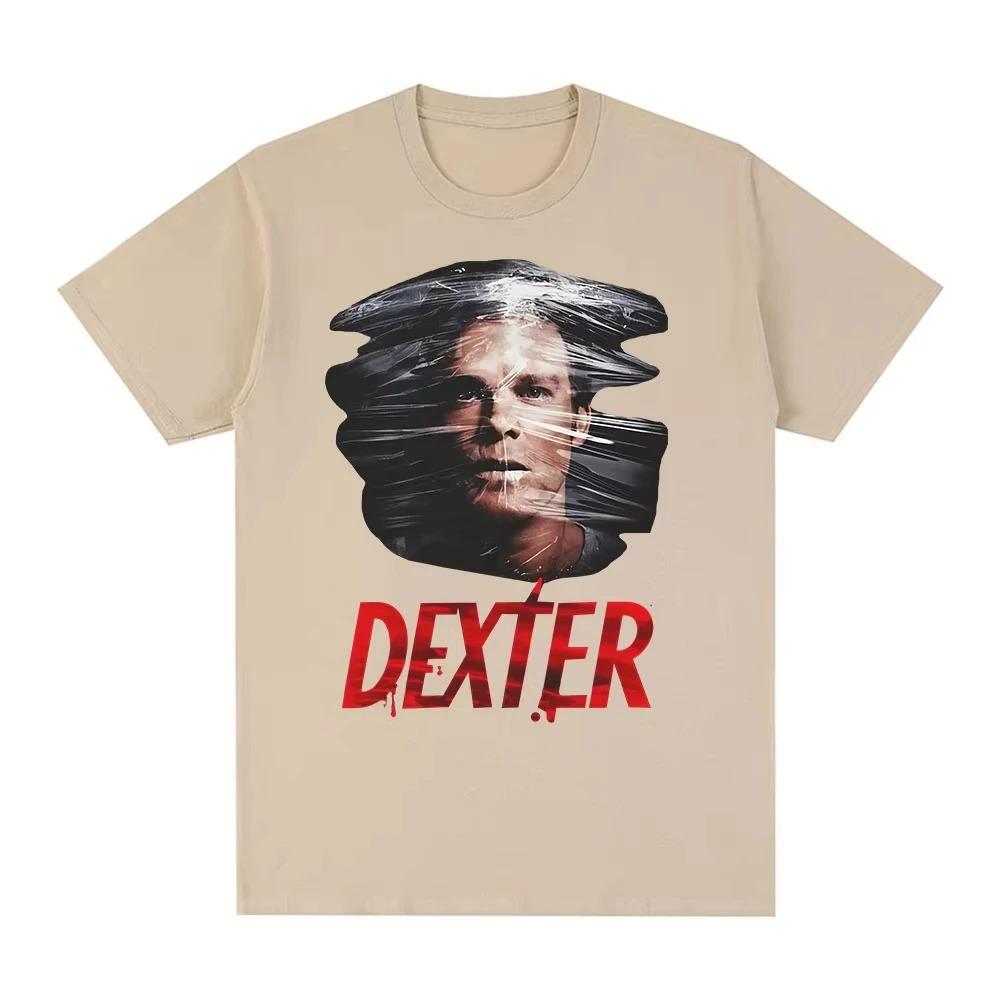 TV seriál Dexter Morgan Obličej Vintage Grafická Trička Oversized Vysoce kvalitní Luxusní Horký produkt Oversized Unisex Páry Pohodlné