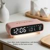 LED Digitaler Wecker Sprachsteuerung Temperatur Datum Wochentag Anzeige Timer Helligkeitseinstellung Elektronische Tischuhr Mit Umgebungslicht 12/24H
