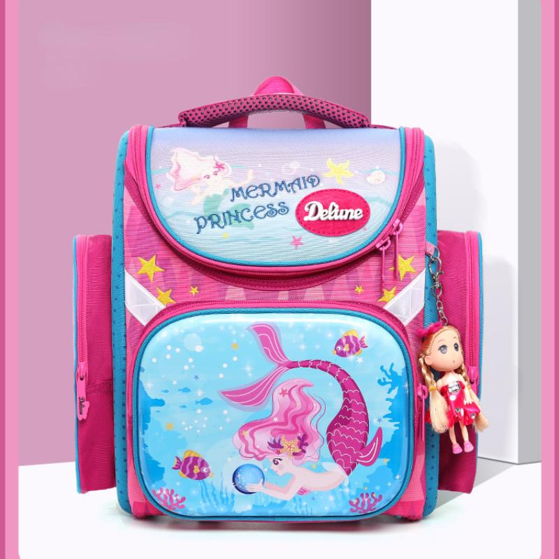 Детские школьные ранцы Мужские и женские рюкзаки для снижения нагрузки для учащихся — фото 5