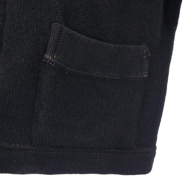 SANDKNIT 40s 50s Lettered Long Sleeve Knit Cardigan 42 Black Series Men's Used