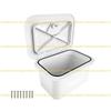 A1A2 Fishing Tackle Organizers Container White Marine Deck Storage Box