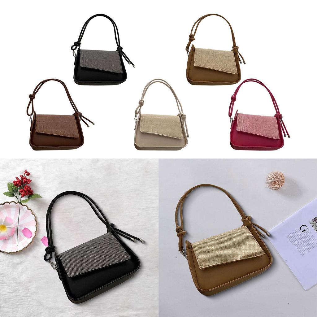 Womens Leather Shoulder Bag Lightweight Casual Tote for Dating Holiday Shopping