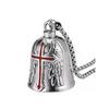 Fashion Red Cross Guardian Angel Wings Motorcycle Keychain Men Biker Rider Exorcist Keychain Amulet Lucky Amulet Accessory Gift