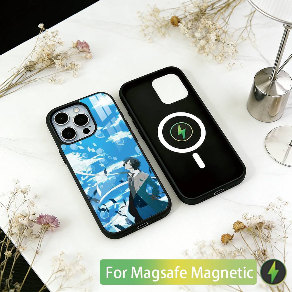 Bungo Stray Dogs Phone Case For iPhone17,16,15,14,13,12,11 Plus,Pro Magnetic with Magsafe Wireless Charging