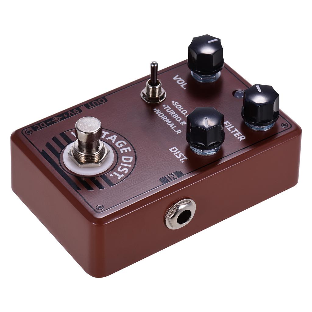Dolamo D 11 Vintage Distortion Guitar Effect Pedal with Volume Filter and Distortion Controls True Bypass Design for