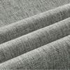Waterproof Linen Look Shower Curtain Thick Set No Drill Bathroom Partition Curtain