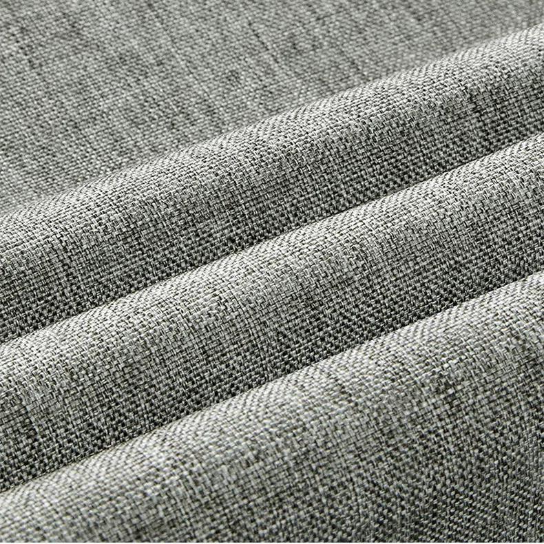 Waterproof Linen Look Shower Curtain Thick Set No Drill Bathroom Partition Curtain