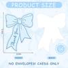 50Pcs Bow Diy Handwritten Family Party Gift Card Child Birthday Gift Card Restaurant Business Mini Thank You Card