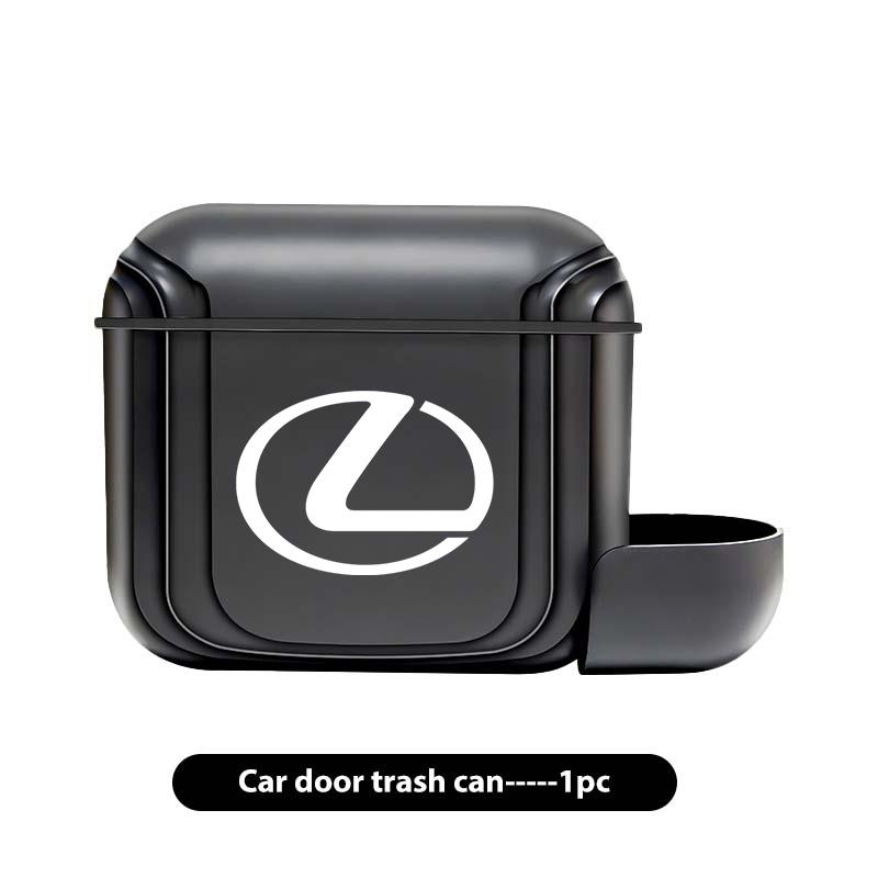 ctkzum1 For Lexus Portable Hanging Car Trash Can Wastebasket Trash Bin with Lid Storage Bin UX250h RX450h CT200h RX400h NX LX GC RX UX
