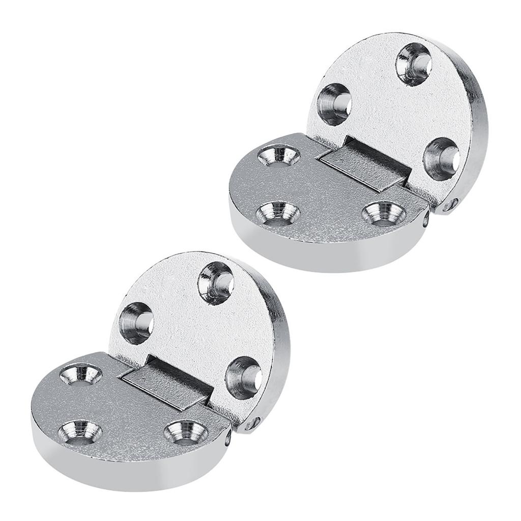 2Pcs Zinc Alloy Self Supporting Folding Table Hinges Home Flap Tables Furniture Oval Hardware