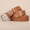 First Layer Tree Paste Skin Men's Belt Scalper Leather Belt Classic Men's Versatile Pin Buckle Belt