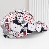 Unisex Poker Print Mesh Baseball Cap with Adjustable Back Buckle for Travel, Hiking, and Hip-Hop Styling.