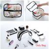 Clear Portable Waterproof Travel Pouch PVC Toiletry Case Cosmetic Bag