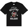 Stranger Things T-Shirt: Wishing You A Hell Fire (Black) OFFICIAL NEW