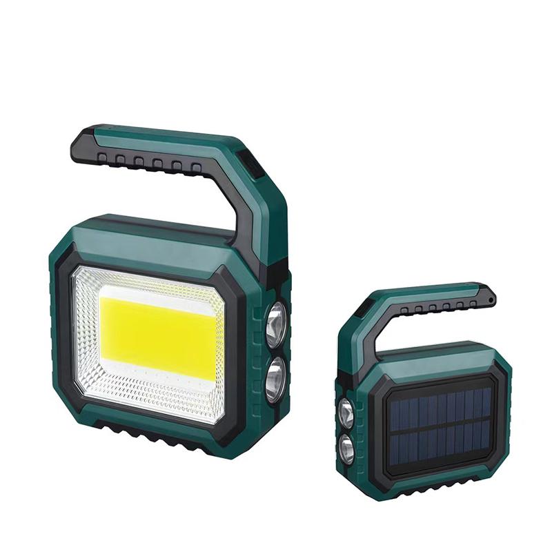High Power Led Flashlights Rechargeable Camping Work Light Multi Functional Portable Light Solar Charging 4 Lighting Modes Torch
