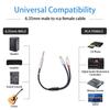  Cables Professional Durable Black Alloy Adapter Headphone Splitter Video Camera Accessories Converter Condenser Microphone